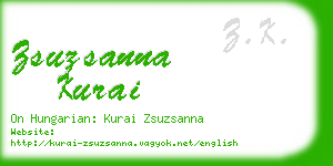 zsuzsanna kurai business card